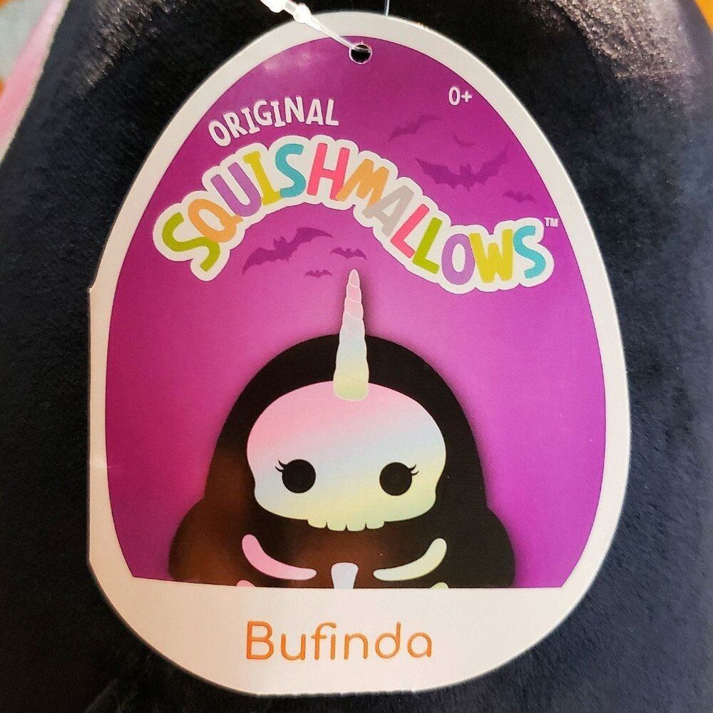 Squishmallow Bufinda the Narwhal 12" UltraSoft Halloween Holiday Toy Plush New - Picture 5 of 6
